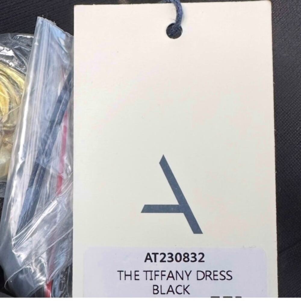 REVOLVE Atoir NWT Black Gold Tiffany Mini Dress Size 2 XS Luxury Birthday Unique - Picture 13 of 15